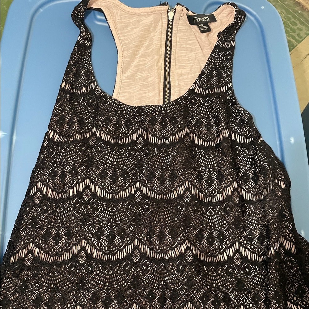 Forever 21 Black Lace Tank